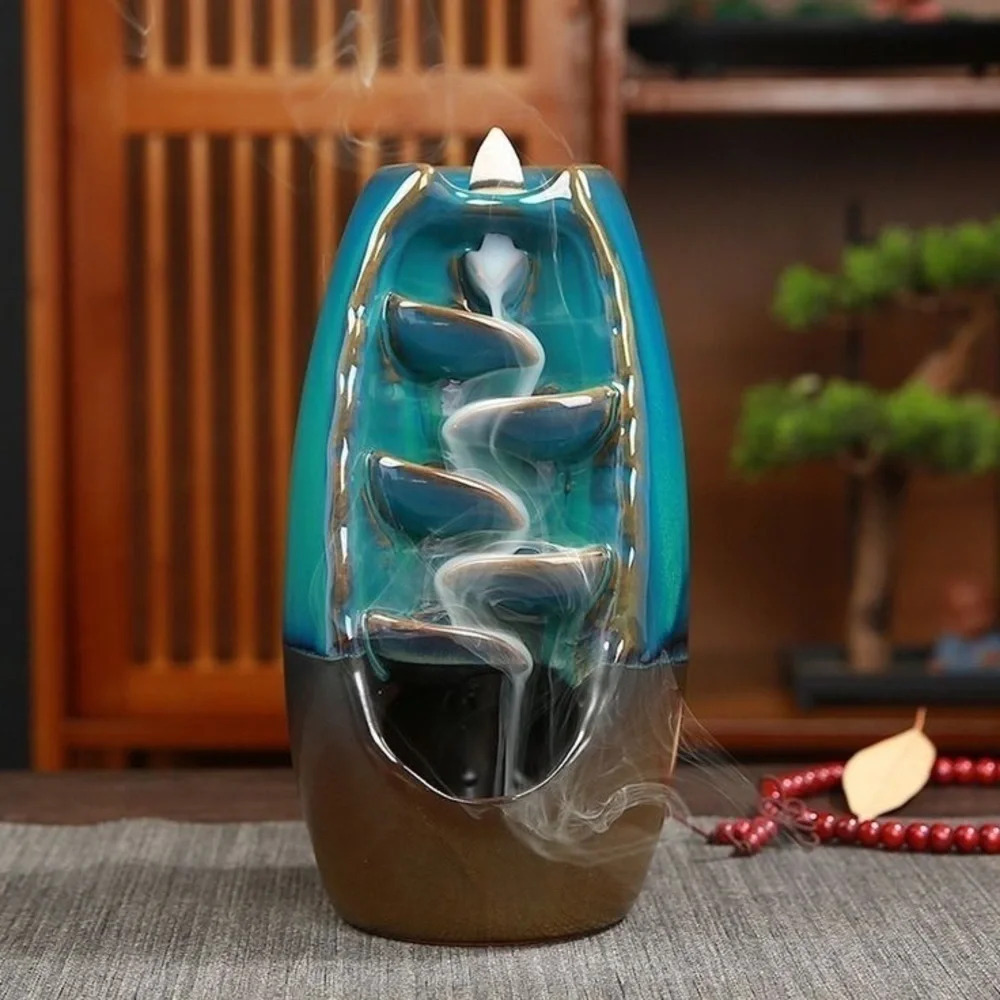 Ceramic Waterfall Incense Burner ๐ฏ๏ธโโโโโโโโโ - Picture 1 of 3